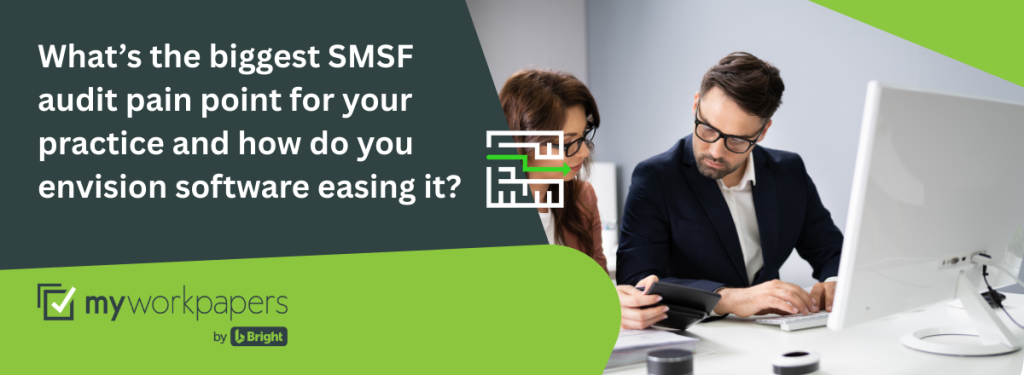 Header image - What’s the biggest SMSF audit pain point for your practice and how do you envision software easing it